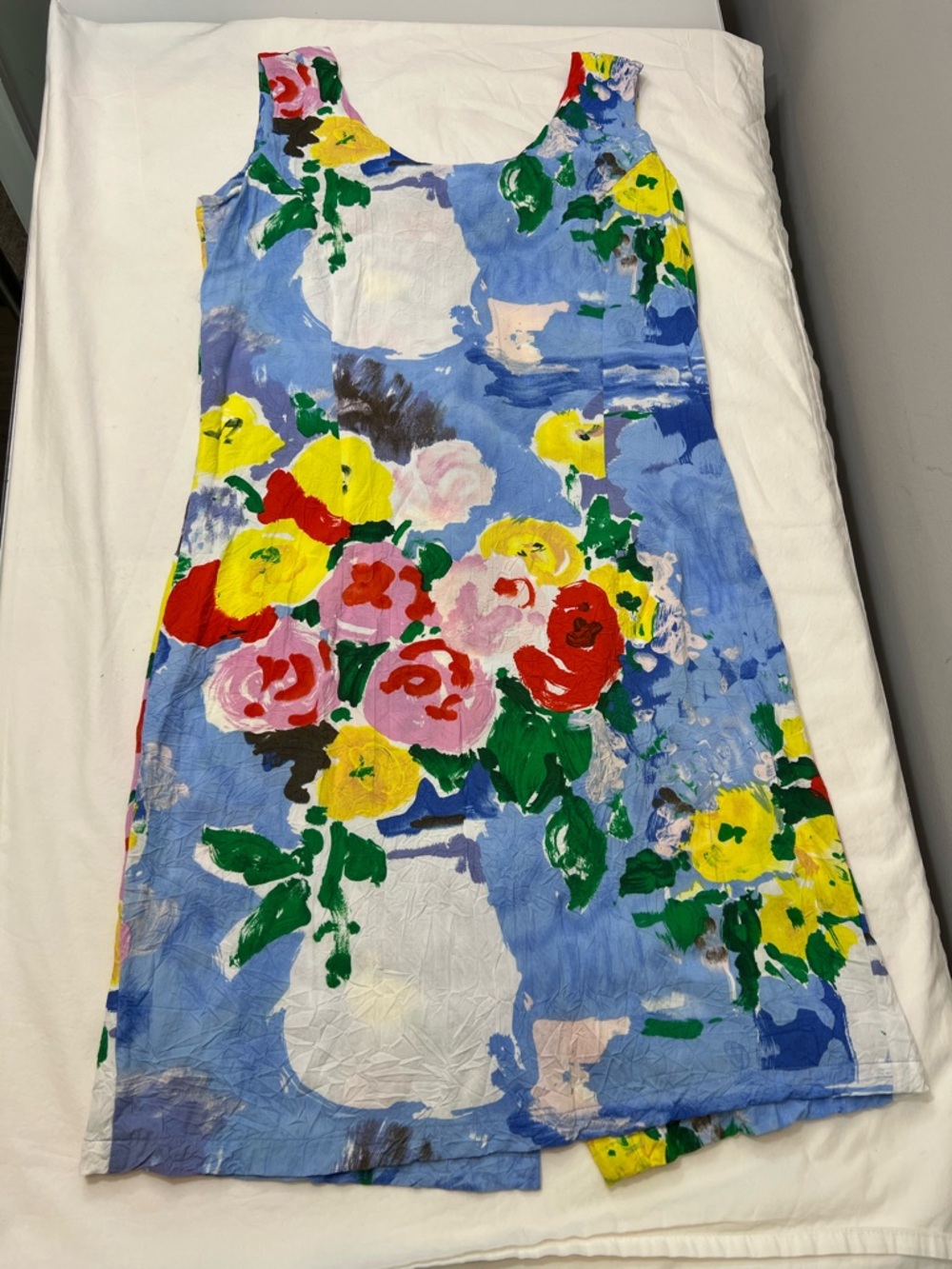 vintage Jams World Hawaiian Centerpiece floral rayon tank dress. Size M medium
